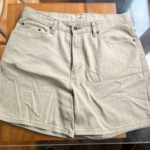 LL Bean Tan Jean Shorts